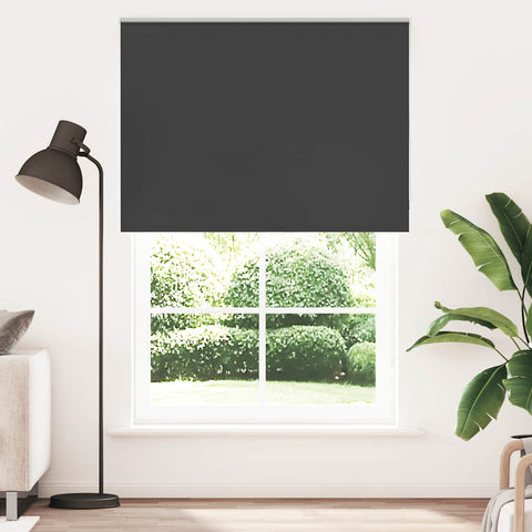 ZNTS Roller Blind Blackout Black 160x230 cm Fabric Width 156.6 cm Polyester 4010958