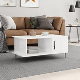 Coffee Table High Gloss White 90x50x40 cm Engineered Wood 829486