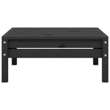 3 Piece Garden Lounge Set Black Solid Pinewood 3082616