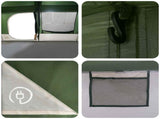 Family Tent with Rainfly Water-resistant 9-Person Green 42042246