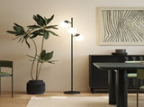 3-Light Tree Floor Lamps for Living Room, Modern Standing Lamp for Bedroom with Globe Lampshade, T3398P425131
