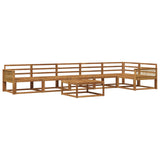 Outdoor Sofa Set 7 pcs Natural Solid Acacia Wood 3382627