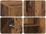Office Cabinet Black Oak 70 x 32 x 77.5 cm Engineered Wood 869120