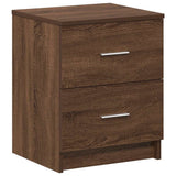 Bedside Cabinets 2 pcs with 2 Drawers Brown Oak 40x36x50 cm 858798