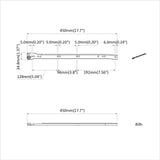 Drawer Slide 49 pcs White Steel 864661