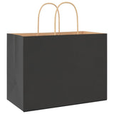Paper Bags 250 pcs with Handles Black 32x17x25 cm 4101649