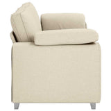 Sofa Beige 219 x 77 x 82 cm Linen 4105246