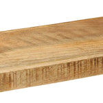 ZNTS Wall Shelf 110x33x45 cm Solid Rough Wood Mango 4017488