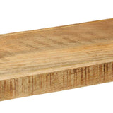 ZNTS Wall Shelf 110x33x45 cm Solid Rough Wood Mango 4017488