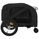 Pet Bike Trailer Black Oxford Fabric and Iron 93898