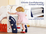 AIYAPLAY 5 in 1 Kids Slide Set with Basketball Hoop, Climbing Frame, Telescope, Storage Box for T3398P554998