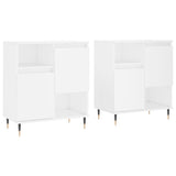Sideboards 2 pcs White Engineered Wood 3190117