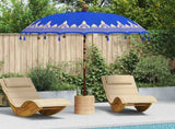 Balinese Parasol Blue 215 x 215 x 260 cm Cotton and Wood 42006457