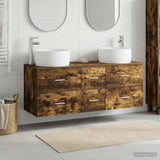 Bathroom Furniture Set 3 pcs Smoked Oak 49.5 x 44.5 x 66 cm 3405935