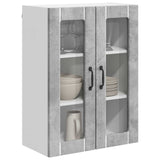 Wall Glass Cabinet LUCCA Concrete Grey 60 x 31 x 80 cm 885088