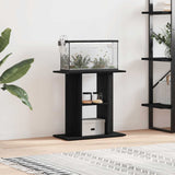 Aquarium Stand Black Oak 60x30x60 cm Engineered Wood 862148