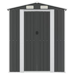 Garden Shed Anthracite 192x938x223 cm Galvanised Steel 3147458