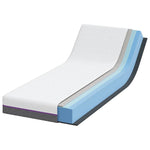 Mattress White and Grey 70 x 200 cm Memory Foam 4106323