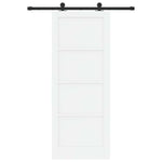 Sliding Door Manual ORKDAL White and black 83 x 211 cm 3333451