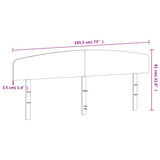 Headboard White 180 cm Solid Wood Pine 842491