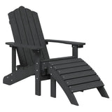 Garden Chair Anthracite HDPE , Steel 3095697