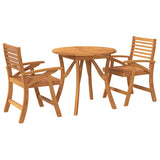 Garden Dining Set Brown Solid acacia wood Medium Durable 3156854