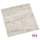 Self-adhesive Flooring Planks 55 pcs PVC 5.11 m Beige 324676