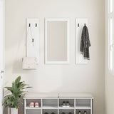 Wall-Mounted Coat Rack White 96 x 1.5 x 90 cm Engineered wood 874531
