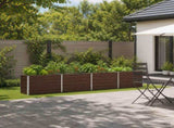 Raised Garden Bed Black 320 x 40 x 55 cm cold-rolled steel 8006264