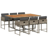 Garden Dining Set Grey, Brown, Dark Grey 3211274