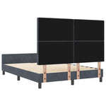 ZNTS Bed Frame Dark Grey 140x200 cm Velvet 3344880
