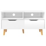 TV Cabinet High Gloss White 90x40x48.5 cm Engineered Wood 326783