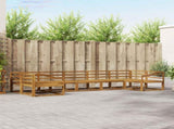 Outdoor Sofa Set 7 pcs Natural Solid Acacia Wood 3368117
