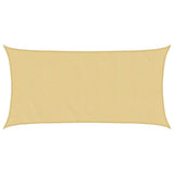 Sun Shade Sail Sand 7x4 m 100% Polyester Oxford 4000578
