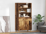Highboard Old Wood 69.5 x 32.5 x 180 cm Engineered Wood 3415716