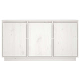 Sideboard White 111x34x60 cm Solid Wood Pine 813810