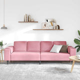 Living Room Couch Pink 250 x 77 x 76 cm 3335094