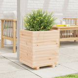 ZNTS Garden Planter 40x40x49.5 cm Solid Wood Pine 3282509