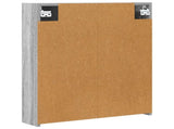 Bathroom Mirror Cabinet with Door Grey Sonoma 60 x 14.5 x 70 cm 889060