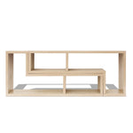 ZNTS TV Cabinet Double L-Shaped Oak 243065