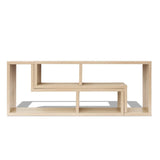 ZNTS TV Cabinet Double L-Shaped Oak 243065