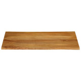 Table Top 90x80x2.5 cm Live Edge Solid Wood Mango 370771