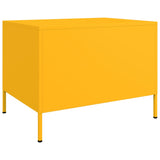 ZNTS Coffee Table Mustard Yellow 68x50x50.5 cm Steel 843033