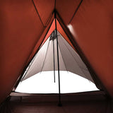 Camping Tent 3-Person Grey and Orange Waterproof 94367