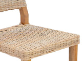 Dining Chair 2 pcs Kubu Rattan Natural 46 x 55 x 84 cm 42012426