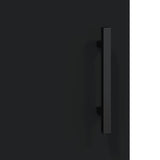 Highboard Black 69.5x34x180 cm Engineered Wood 3199578