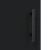 Wall Mounted Cabinet Black 69.5x34x90 cm 828445