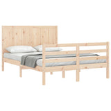 Bed Frame without Mattress Small Double Solid Wood 3194476
