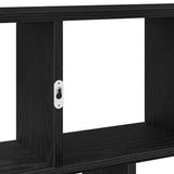 Wall Cube Shelf 12 Compartments Black Engineered Wood 860014