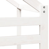 Kids' Bed Roof White 198x97x113 cm Solid Wood Pine 846877
